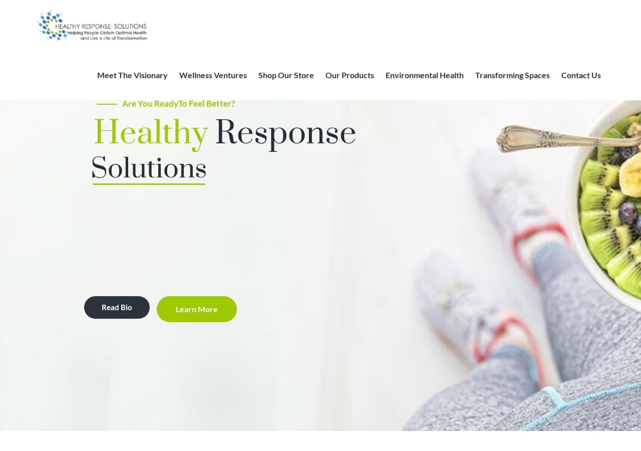 Homepage preview of Healthy Response Solutions