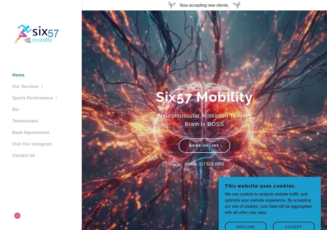 Homepage preview of Six57 Mobility